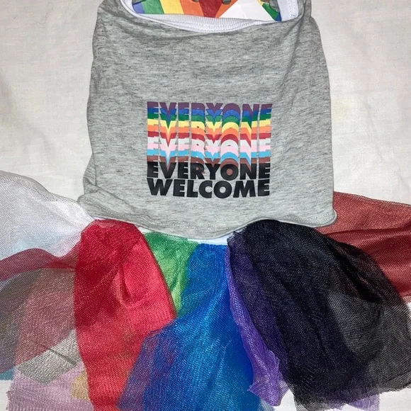 New Rainbow Dog Costume  Size M - Picture 2 of 7
